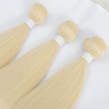 Popxstar Bone Straight Hair Bundles Salon Natural Hair Extensions Fake Fibers Super Long Synthetic Yaki Straight Hair Weaving Full to End