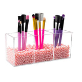 Popxstar Transparent Eyebrow Pencil Brush Holder Acrylic Organizer for Cosmetics Makeup Organizer Boxes Brush Containers Storage Box