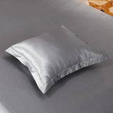 Popxstar 1pc/2pcs Satin Pillowcase Solid Color Pillow Cover High-End Cover Pillow Bedding Pillow Case Cover