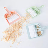 Popxstar Cat Hamster Dustpan Small Broom Set Pet Professional Cleaning Tools Rabbit Pooper Scooper Guinea Pig Toilet Broom Accessories