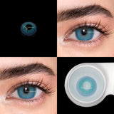 Popxstar 2Pcs/Pair Color Contact Lenses With Diopters Contact Color Lens Eyes Prescription Lentille Yeux Myopia Yearly Beauty