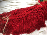 Popxstar 3Yard/Lot Black White Knotted Lace Tassel Fringe Stage Clothing Latin Dress Accessories Curtain Home Decorative