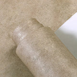 Popxstar Retro Industrial Style Bronzing Plain Wallpaper Non-woven Fabric Light Luxury Wall Paper Roll for Living Room Bedroom Decoration