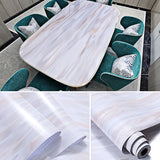 Popxstar Marble Vinyl Film DIY Self Adhesive Wallpaper Bathroom Kitchen Cupboard Countertops Contact Paper PVC Waterproof Wall Stickers