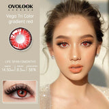 Popxstar 14.5mm Lens With Dioptric Myopia Colored Contact Lenses For Big Eyes Green Blue Red Purple Brown Pupil Degree Color Lens