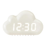 Popxstar  Creative Cloud Sound Control Led Clock Bedside Snooze Small Alarm Clock Student Luminous Electronic Clock