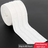 Meters White Pull Pleated Tape Use for Curtain Grommet Top Tape Pencil Pleat Hook Tape Curtain Accessories Tape