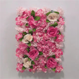 Popxstar Pink Silk Rose Flower Wall Artificial Flower for Wedding Decoration Flower Wall BabyShow Wedding Christmas Home Backdrop Decor