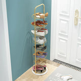 Popxstar Marble light luxury simple shoe rack dormitory dustproof shoe cabinet space-saving small shoe rack