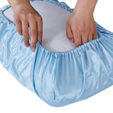 Popxstar Memory Elastic band Pillow case 100% Satin silk pillowcase solid color pillow cases  pillow cover Pillowcases