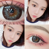 Popxstar 1 Pair 2 Tone Series Contact Lenses Colored Lenses for Eyes Starlight Series Eye Color Lens Yearly Use (DIA:14.5mm)