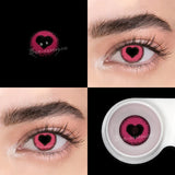 Popxstar 2Pcs/Pair Cosplay Color Contact Lenses for Eyes Anime Accessories Orange Pink Green Rainbow Lens Pupilentes