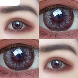 Popxstar 1 Pair 2 Tone Series Contact Lenses Colored Lenses for Eyes Starlight Series Eye Color Lens Yearly Use (DIA:14.5mm)