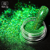 Popxstar Aurora Pearl Nude Pink White Nails Glitter Dust Chrome Moonlight White Rubbing on Powder Shell Mirror Pigment Nail Art Supplies