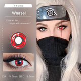 Popxstar  -2pcs/pair Anime Cosplay Lenses Comestic Color Contact Lenses for Eyes Anime Accessories with Free Small Cases(Dia:14.5mm