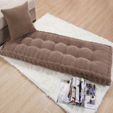 Popxstar Long Cushion Thickening Garden Chair Cushion Solid Color Home Seat Mat Floor Cushion 55x150/55x165cm Bench Cushion Customizable