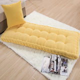 Popxstar Long Cushion Thickening Garden Chair Cushion Solid Color Home Seat Mat Floor Cushion 55x150/55x165cm Bench Cushion Customizable