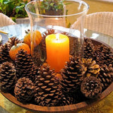 Popxstar Natural Pine Nuts Fruit Fake Plant Pine Cone Flower Pineapple Cones For Home Wedding Christmas Wreath Party Decor Xmas DIY Craft