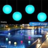 Popxstar 1/6PC Floating Garden Ball Light Swimming Pool Lights 16Color   Waterproof Lawn Lamp Pool Toy Outdoor Party Wedding bar Decor