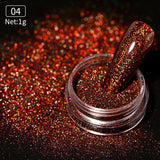 Popxstar Aurora Pearl Nude Pink White Nails Glitter Dust Chrome Moonlight White Rubbing on Powder Shell Mirror Pigment Nail Art Supplies