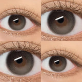 Popxstar -2pcs/pair Multi-level Color Lenses Natural Pupil Contact Lenses for Eyes Myopia Vision Correction Beauty Eye Color Lens