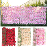 Popxstar Artificial Fence Leaf Balcony Protection Balcony Fence Screen Garden Fence Simulation Plant Cherry Tree Guardrail Decoration