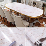 Popxstar Marble Vinyl Film DIY Self Adhesive Wallpaper Bathroom Kitchen Cupboard Countertops Contact Paper PVC Waterproof Wall Stickers