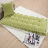 Popxstar Long Cushion Thickening Garden Chair Cushion Solid Color Home Seat Mat Floor Cushion 55x150/55x165cm Bench Cushion Customizable