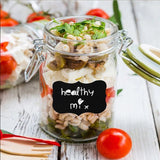 Popxstar Blackboard Stickers Home Kitchen Spice Organizer Bottles Jar Sticker Waterproof Label Spices Organizer Storage Jars Wall Tags