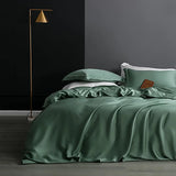 Popxstar Natural Mulberry Silk Duvet Cover High Quality Quilt Cover Queen King Size Comforter Cover Solid Color Duvet Cover 220x240