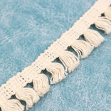 Popxstar 2Yard/Lot Tassel lace Trim Cotton Thread Latin Dress Stage Garment Curtain DIY Accessories 1.8CM White Gray Red Black