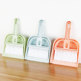 Popxstar Cat Hamster Dustpan Small Broom Set Pet Professional Cleaning Tools Rabbit Pooper Scooper Guinea Pig Toilet Broom Accessories