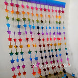 Popxstar New Star Wave Point Star Rain Silk Curtain Birthday Party Background Wall Wedding Decoration Dessert Table Layout Supplies