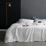 Popxstar Natural Mulberry Silk Duvet Cover High Quality Quilt Cover Queen King Size Comforter Cover Solid Color Duvet Cover 220x240