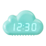 Popxstar  Creative Cloud Sound Control Led Clock Bedside Snooze Small Alarm Clock Student Luminous Electronic Clock
