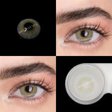 Popxstar 1 Pair Colored Contact Lenses Dioptric with Prescription Colored Natural Contact Lens for Myopia Yearly with Diopter