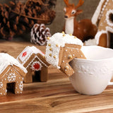 Popxstar 3Pcs Christmas Gingerbread House Biscuit Cutter Set Fondant Cookie Mould Mold For Xmas New Year Party Cake Decor DIY Baking Tool