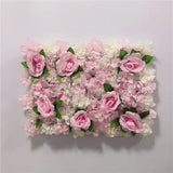 Popxstar Pink Silk Rose Flower Wall Artificial Flower for Wedding Decoration Flower Wall BabyShow Wedding Christmas Home Backdrop Decor