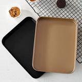 Popxstar 10" Non Stick Square Cake Pan Cheese Cookie Bread Pizza Baking Tray Carbon Steel Bread Cake Mold Baking Sheets Kitchen Supplies