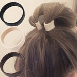 Popxstar Woman Ponytail Holder Hair Tie Foldable Hair scrunchies Silicone Stationarity Elastic Hair Band Simple Hair Accessories