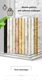 Popxstar Marble Vinyl Film DIY Self Adhesive Wallpaper Bathroom Kitchen Cupboard Countertops Contact Paper PVC Waterproof Wall Stickers