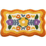 Popxstar  Fluffy Bathmat Minimalist Floral Bathroom Rug Tub Side Carpet Function Entrance Floor Mat Anti Slip Pad Aesthetic Home Decor