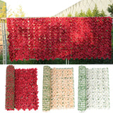 Popxstar Artificial Fence Leaf Balcony Protection Balcony Fence Screen Garden Fence Simulation Plant Cherry Tree Guardrail Decoration
