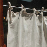Popxstar Nordic style solid color Pleated Door Curtain for home Decor Fabric Plain Linen Doorway Partition Screen Decorative Accessories