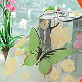 Popxstar 1PC Tulle Curtain For Bedroom Kitchen Kids Room Decoration Louver Window Treatments Romantic Butterfly Pattern Sheer Drape