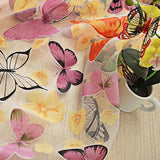 Popxstar 1PC Tulle Curtain For Bedroom Kitchen Kids Room Decoration Louver Window Treatments Romantic Butterfly Pattern Sheer Drape