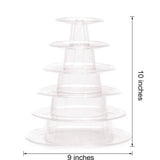 Popxstar 6 Tier Macaroon Pyramid Macaron Tower Display Stand For Macaron Cupcake Fondant Cake Stands Wedding Cake Decoration Kitchen Tool