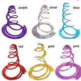 Popxstar 6pcs/pack New Party Decoration Wedding Party Ceiling Decoration Laser PET Double Hanging Swirls Mermaid Party Baby Shower Decor