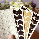 Popxstar 120 Pcs/Lot 5 Sheets DIY Vintage Corner Kraft Paper Stickers For Photo Album Frame Decoration Scrapbooking Picture Protect Decor