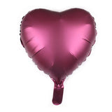 Popxstar 18inch Metallic Red Heart Ruby Agate Red Balloons Wedding Background Room Decoration Love Letter Balloon Valentines Decor
